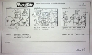 RoboCop Alpha Commando Production 1998 Hand Drawn Storyboard Orion Pictures - Bild 1 von 2