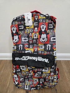 Walt Disney World Parks Neu mit Etikett authentischer Rucksack Mickey Mouse Pop Art Gesichter  - Bild 1 von 4