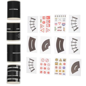 16pcs Railway Train Washi Tape DIY Road Traffic Adhesive Tape Sticker Decor - Picture 1 of 12