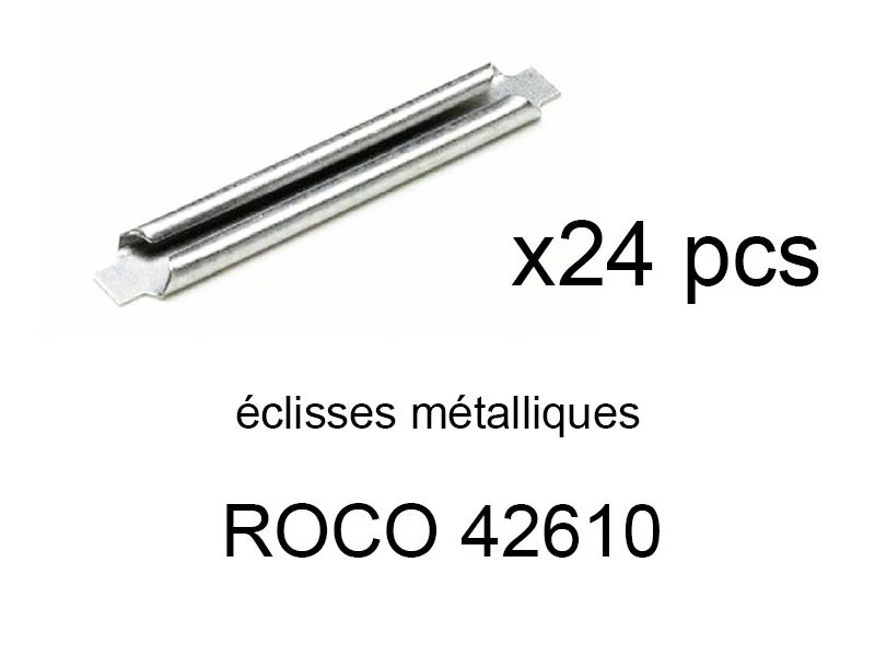 ROCO 24 éclisses métalliques Geoline et Rocoline - ROCO 42610 - Photo 1/1