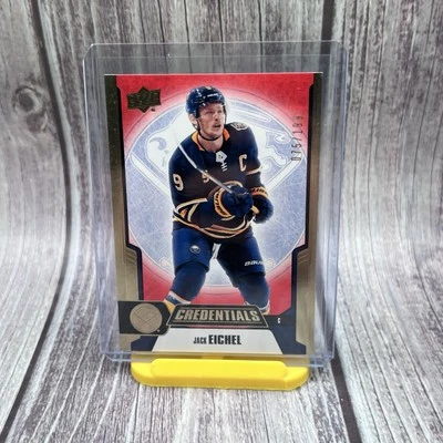Jack Eichel - 2019-20 Upper Deck Credentials Red #’d/199 #4 - Image 1 of 3