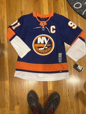 Auténtica camiseta Adidas New York Islanders de hockey para hombre - azul, talla 50 Foto 1 de 4