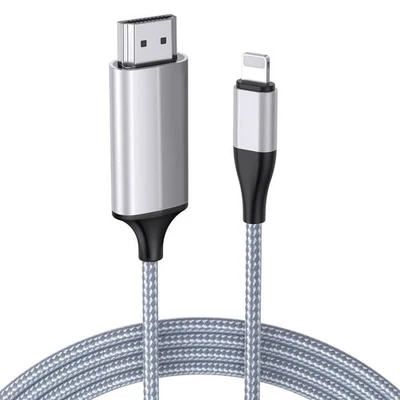 HDMI Kabel, iPhone, Monitor, TV, 4M, HD, Adapter, Verbindungskabel, 1080P, Pl... - Bild 1 von 2