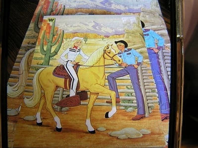 Rompecabezas Whitman 1982 Mattel Barbie 100~ piezas Western Barbie edades 5-10 con Ken Foto 1 de 4