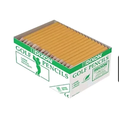 Dixon Golf Pre-Sharpened Wooden Pencil, 2.2mm, #2 Soft Lead, 144/Box - Image 1 of 2