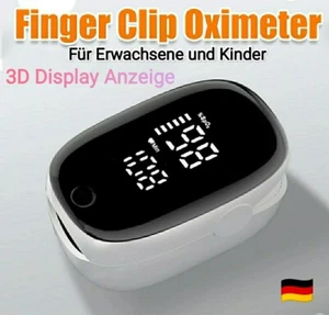 Pulsoximeter Finger Sauerstoff Puls SpO2 Messgerät Oximeter SpO-2 LED 3D Anzeige - Bild 1 von 10