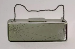 Antique RUSSIAN 84 SILVER SPIDER & WEB ENGRAVED PURSE CASE HALLMARKED - Picture 1 of 11