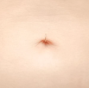 Belly Ring Hoop Thin Delicate Simple Piercing 18 Gauge Seamless Ring Twist Hoop - Picture 1 of 12