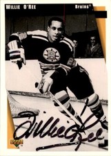 1998-99 Upper Deck Willie O'Ree Auto Boston Bruins #22 In Person