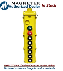 Magnetek SBP2-8-WBS Pendant 8-Button Dual-Speed 2-Spd Switches w/ Mom On/Off - Picture 1 of 1