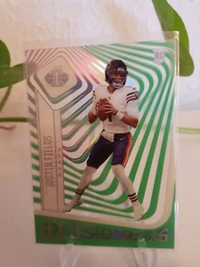 Justin Fields RC 2021 Green Illusions Panini Bears Steelers New York Jets - Bild 1 von 2