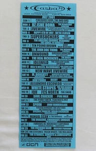 Casbah San Diego Club Flyer Juli 2001 Spielplan The Strokes The White Stripes  - Bild 1 von 2