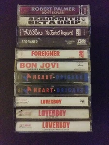 Cassette tape lot. Foreigner, loverboy, phill collins areosmith - Picture 1 of 1