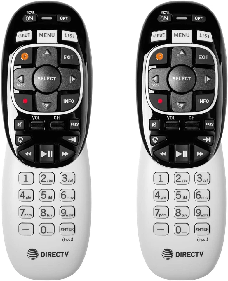 2 PACK RC73 AT&T DIRECTV REMOTE CONTROL HR24, H25, HR34, HR44, HR54 GENIE - NEW - Image 1 of 1