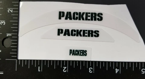 Green Bay Packers Mini Bumpers Football Helmet Decals Cover