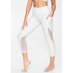 Athleta Donna Bianco Senza Paura Mudra Capri - Foto 1 di 7