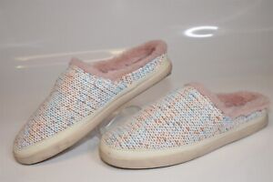 TOMS Pastel Sweater Knit Flat Mule NEW Size 9.5 41 Womens Slipper Shoes 10018800