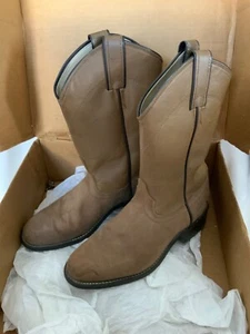 Laredo Women’s Tan Roper Western Boots 7.5 M Preowned some wear see pics W/Box - Picture 1 of 12