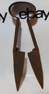 Schafschere Vintage Antik Werkzeuge 12" Federschere Bauernhof Eisen Werkzeug Primitiv - Bild 1 von 10