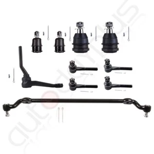 For Dodge D350 D200 D350 10Pcs Front Ball Joints Center Link Idler Arm Steering - Picture 1 of 11