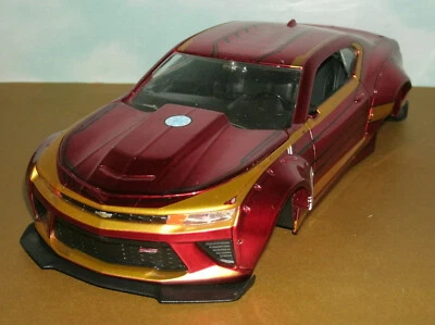 Chevy Camaro SS Iron Man 2016 dañado carrocería ancha (8,5") coche de proyecto escala 1/24 Foto 1 de 4
