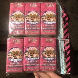 LOL Surprise YoYo World Pocket / Travel Tissues 10tissues Per Pack 6 Packs 3Ply - Picture 1 of 4