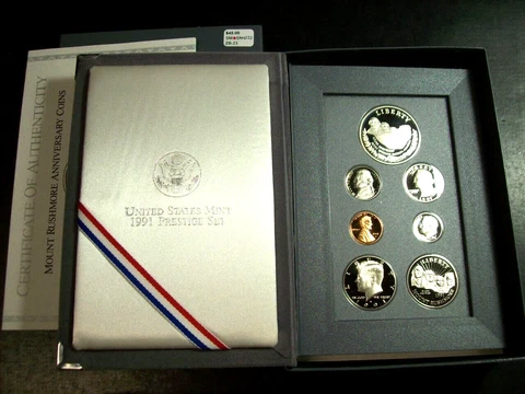 1991 U.S. Mint Prestige Proof Set w/ case, box & COA       SN4273 Cover