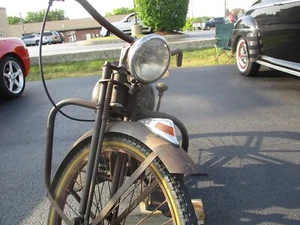 MOTOCICLETA 1930 aspecto nostálgico guardabarros delantero moldura luz cromo aspecto de la vieja escuela - Imagen 1 de 8