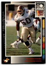 1992 Wild Card WLAF Terrence Cooks San Antonio Riders #19