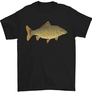 Ein Karpfen Fisch Fischen Fischer Herren 100% Baumwolle - Picture 1 of 93