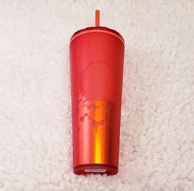 Starbucks 2022 Red Hearts Kaleidoscope 24 oz Venti Cold Cup Tumbler Valentines - Image 1 of 3