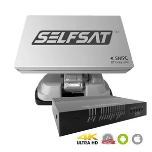 Selfsat SNIPE 3 BT Línea Gris Doble LNB Caravana Antena Satélite Aplicación iOS y Android - Imagen 1 de 8