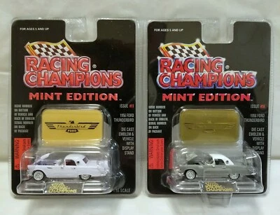 Lot of 2 Racing Champions 1956 Ford Thunderbirds 1/:56 Scale #16 & #11 - NIP - Image 1 of 4
