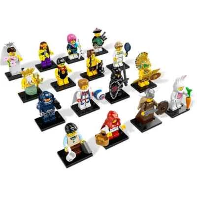 LEGO 8831 Minifiguras Série 7 – Conjunto completo de 16 bolsas seladas de fábrica - Imagem 1 de 3