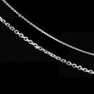 Solid 925 Sterling Silver Diamond-Cut Cable Chain Italian Necklace 16" 18" 20" - Picture 1 of 11