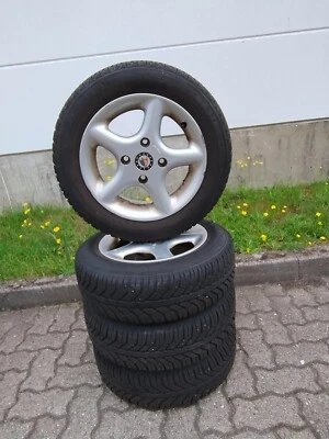 4x Winterkompletträder Hyundai Accent Lantra auf 14 Zoll Platin Alufelgen - Bild 1 von 4