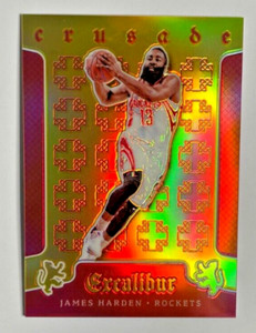 James Harden 2015-16 Panini Excalibur Crusade RED PARALLEL #57 Rockets #'d /149