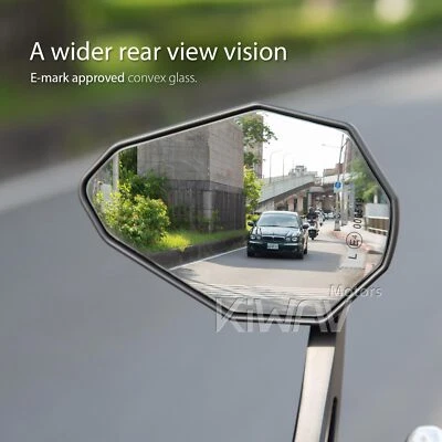 Bar end mirrors 4Rizz black heavy 8mm bolt threaded bar for Husqvarna - Image 1 of 4