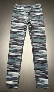EUC Athleta Girl L/12 High Rise Printed Chit Chat Tight Legging Cascade Green - Picture 1 of 9