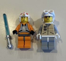 Lego Star Wars Minifigure Lot - Luke Skywalker & Rebel Hoth Trooper 4500