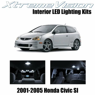 LED interior XtremeVision para Honda Civic SI solo 2001-2005 (7 piezas) blanco puro Foto 1 de 4