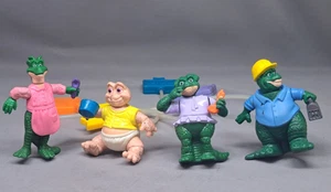Dino-Motion Dinosaurs toys McDonalds 1993 Earl & Fran Sinclair, Charlene, Baby - Picture 1 of 9