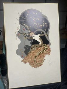 Vintage 1979 Erte Artist Signed Art Deco Serigraph "Autumn" Mirage Edition Rare - Bild 1 von 9