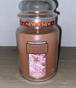 Yankee Candle Blush Bouquet Large 22 oz. Single Wick Housewarmer Jar New Floral  - Picture 1 of 4