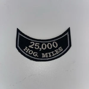 ⭐HARLEY DAVIDSON OWNERS GROUP HOG 25,000 MILEAGE MILES VEST JACKET PATCH - Picture 1 of 3