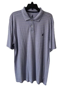 Nueva Camisa Polo Johnnie O Azul Púrpura Manga Corta Costa O Para Hombres Mediana Golf BC - Imagen 1 de 6