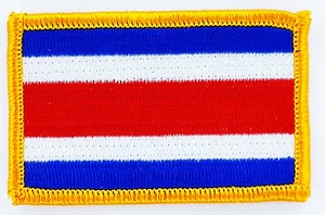 AUFNÄHER Patch FLAGGEN flagge Costa Rica flag Fahne 7x4.5cm - Bild 1 von 1