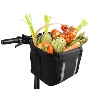 Dog Bike Basket Carrier Pet Bicycle Front Carrier Backpack for Small Cat and Dog - Picture 1 of 7
