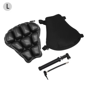 Air Motorbike Pillow Pad Black Motorcycle Bike 3D Comfort Seat Cushion - Picture 1 of 11