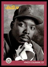 1991 Studio #202  Vince Coleman      New York Mets
